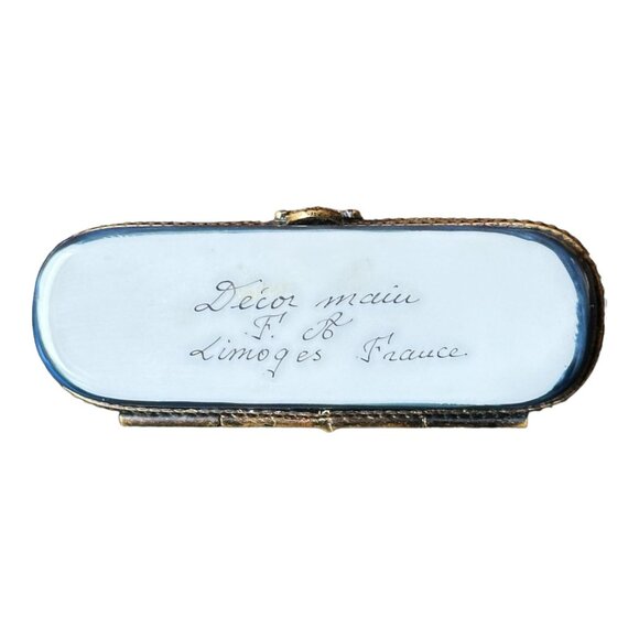 Rare Perfection Limoges  “Reclining Dog” Trinket Box - Picture 7 of 9